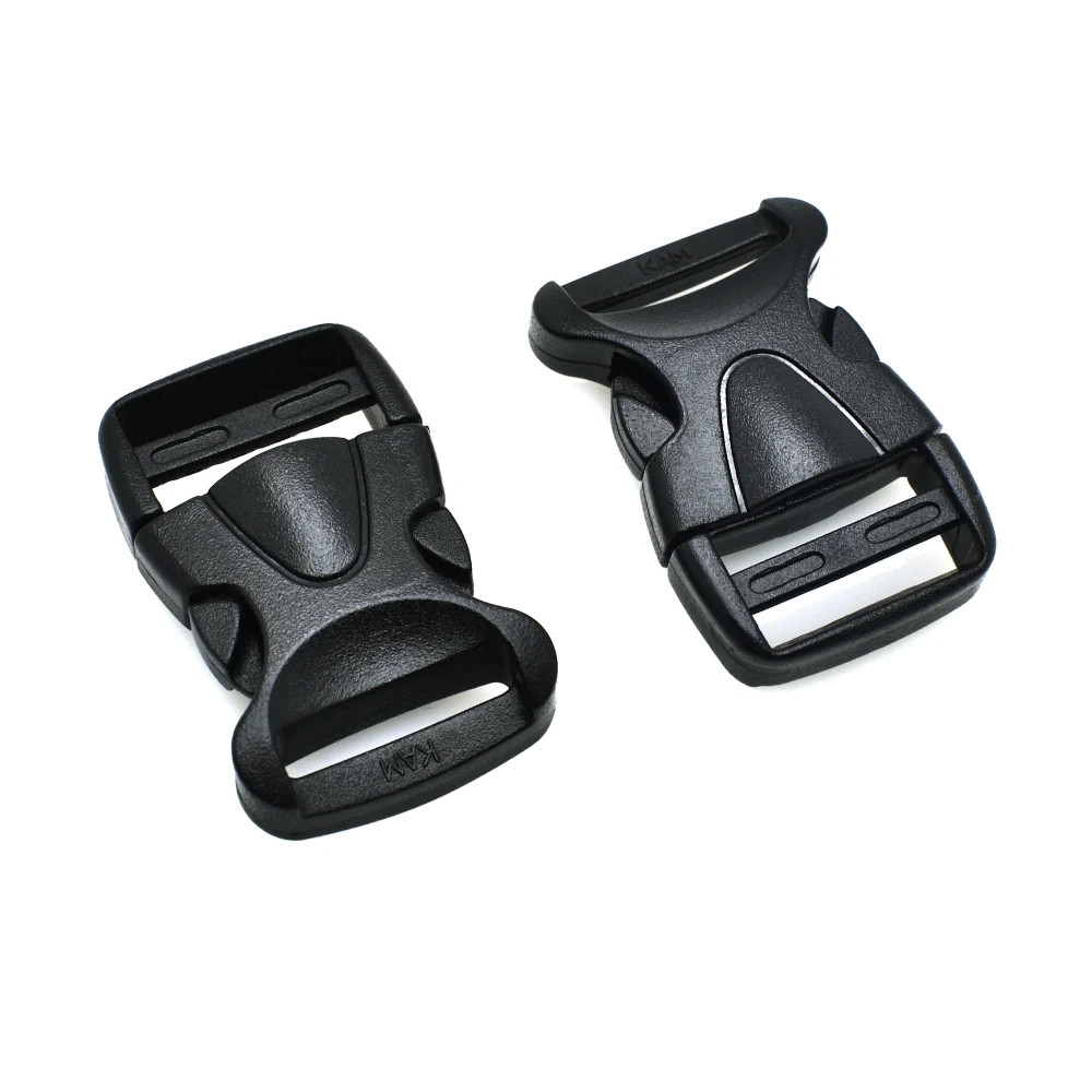 1pcs 20mm 25mm 32mm 38mm 50mm Side Release Buckle Plastic Curved Backpack Straps Webbing Bag Parts