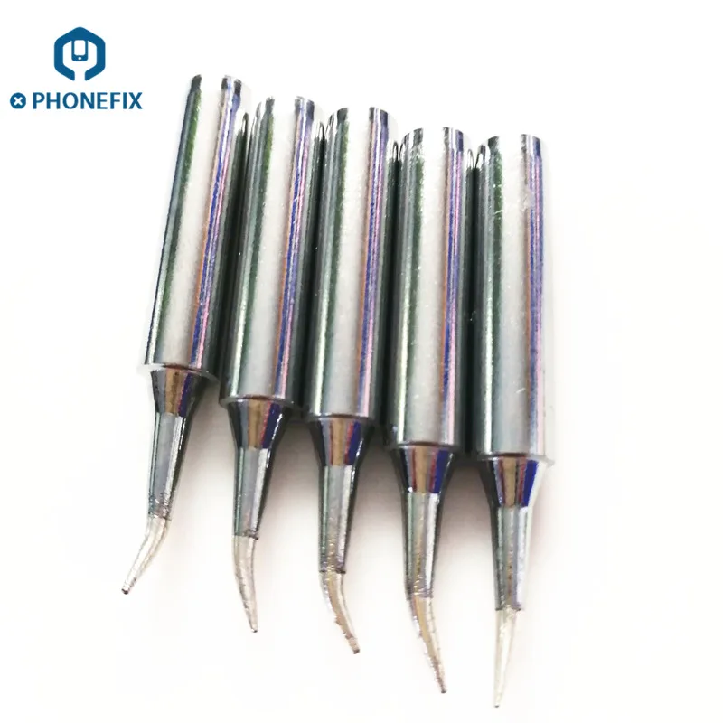 5pcs/lot 900M-T-S Soldering Iron Tips Angle Head Soldering Iron Head for Phone PC Tablet Motherboard Welding Tools