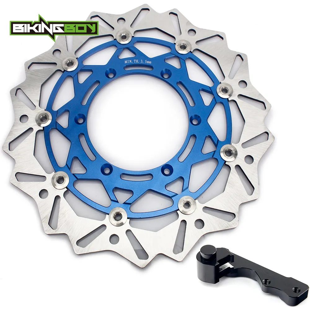 BIKINGBOY for Suzuki DR-Z DRZ 400 SM SuperMotard 05 06 07 08 09 K5 K6 K7 K8 K9 Oversize 320mm Front Disc Disk Rotor Bracket Set