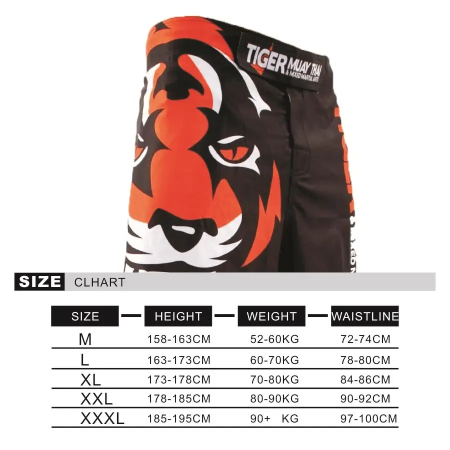 SOTF Tiger Muay Thai MMA shorts Boxing Fighting Sanda ropa boxeo bermuda pantalones cortos mma kick boxing wrestling