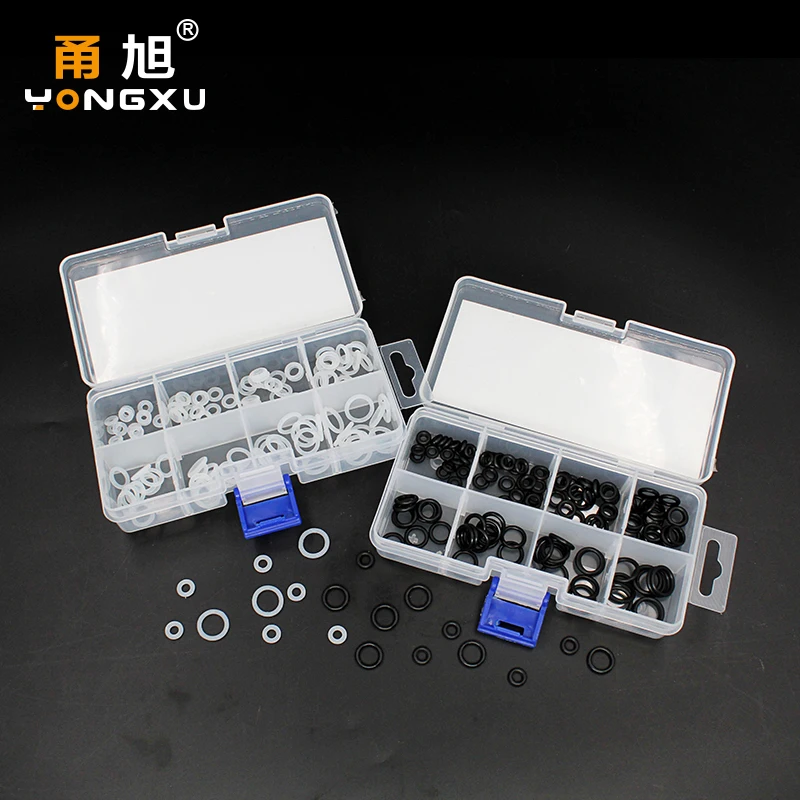 Screw M3 M4 M5 M6 M7 M8 M9 M10 White Silicon NBR O rings Rubber Seal Screw O Ring Silicone Washer Gasket Ring  Assortment Set