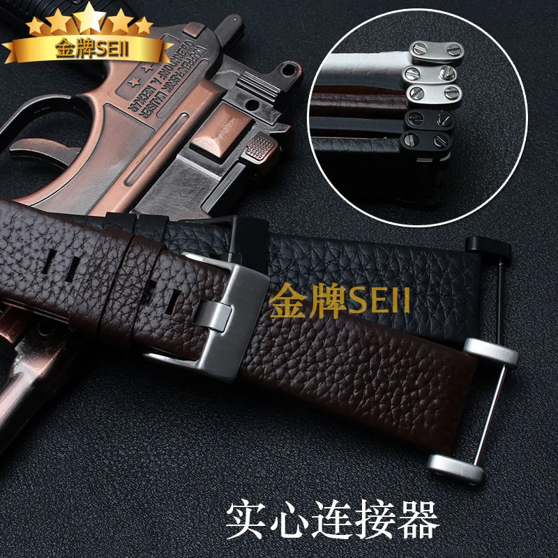 Watch accessories 24mm cowhide Watchband For Suunto Essential For Suunto CORE Strap+Tools Free shipping