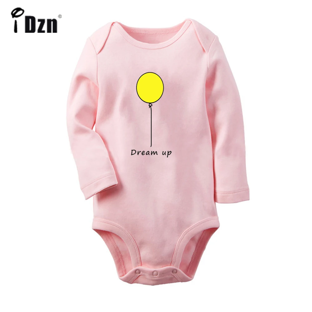 Dream Up Ballon Design Newborn Baby Boys Girls Outfits Jumpsuit Long Sleeve Print Infant Bodysuit Clothes 100% Cotton Sets