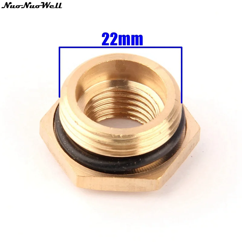 Rosca macho de 22mm-14mm, conector de cobre com rosca fêmea, conector de metal sólido para pistola de água de jardim, encaixes adaptadores