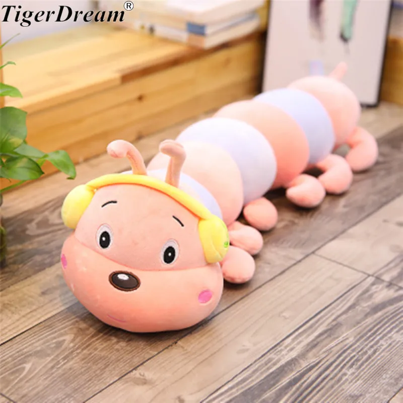 One Piece Caterpillar Doll Soft  PP Cotton Stuffed Plush Toy Sleeping Long Pillows Caterpillars Toys Birthday Gift 2 Colors