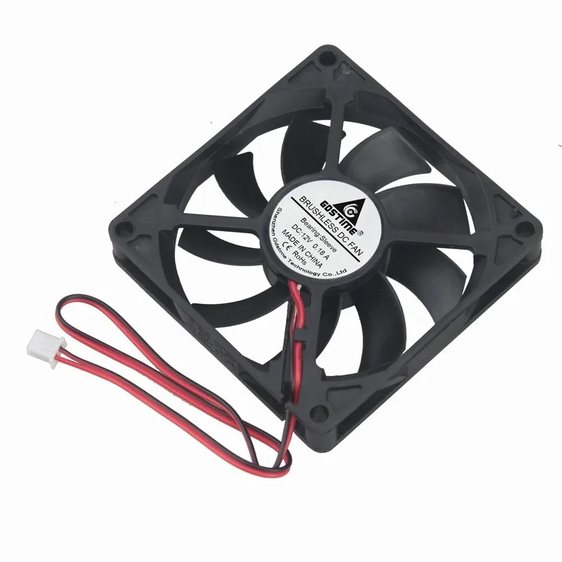 5 Pcs Gdstime 80x80x15mm DC 12V Two Wires Brushless PC Cooler Cooling Fan 80mm x 15mm 8cm 8015