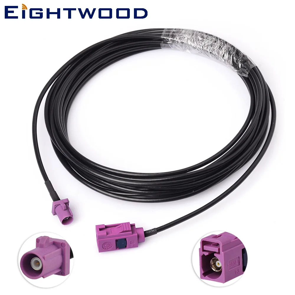 Eightwood Fakra H Female to Male Truck RV Satellite Radio Antenna Extension Cable Custom for SKYFi SKYFi2 XMD1000 XM Commander