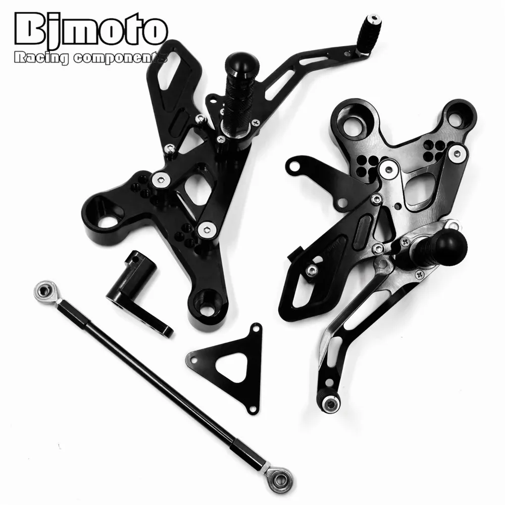 

BJMOTO MT-09 FZ-09 Motorcycle Foot pegs Footrest For Yamaha MT09 FZ09 13-16 Motorbikes Racing CNC Adjustable Rear sets Rearset