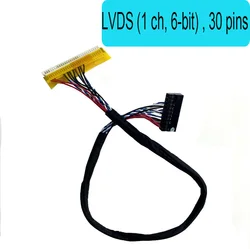 Uniwersalny kabel LVDS FIX-30P-D6 30 pin 1ch 6-bit 14.1-15.6 kabel długości 25cm 40