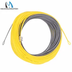 Maximumcatch Windcutter 100ft 4-8wt Weight Forward Floating Accurate Cast Fly Fishing Line with 2 Welded Loops Double Color