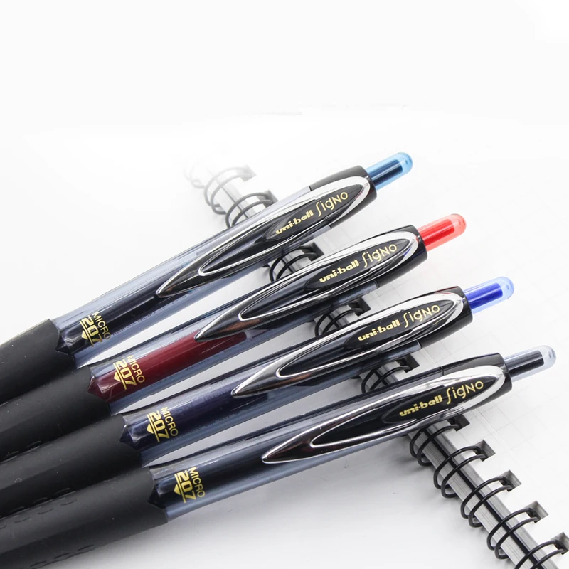 1PCS UNI Uni-Ball UMN-207 Signo 207 Retractable Gel Ink Rollerball Pen 0.5mm Japan Black Color