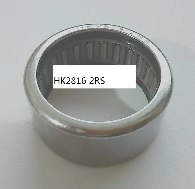 HK2816 2RS  Drawn cup Needle roller bearings open end with seal the size of  28*35*16mm