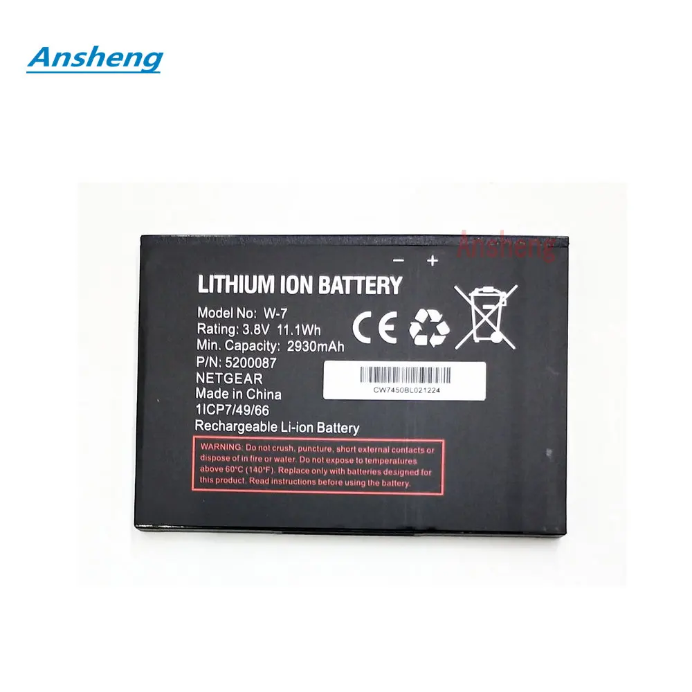 High Quality 2930mAh W7 W-7 Battery For NETGEAR aircard AC790S AC810S Mobile Phone