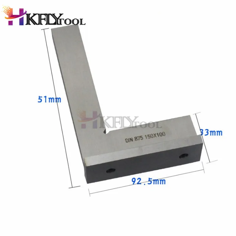 1 قطعة الصف صلابة عالية الكربون الصلب 90 درجة شقة حافة مربع مع واسعة قاعدة 90 درجة الصناعية واسعة قاعدة سكور 3 حجم #6