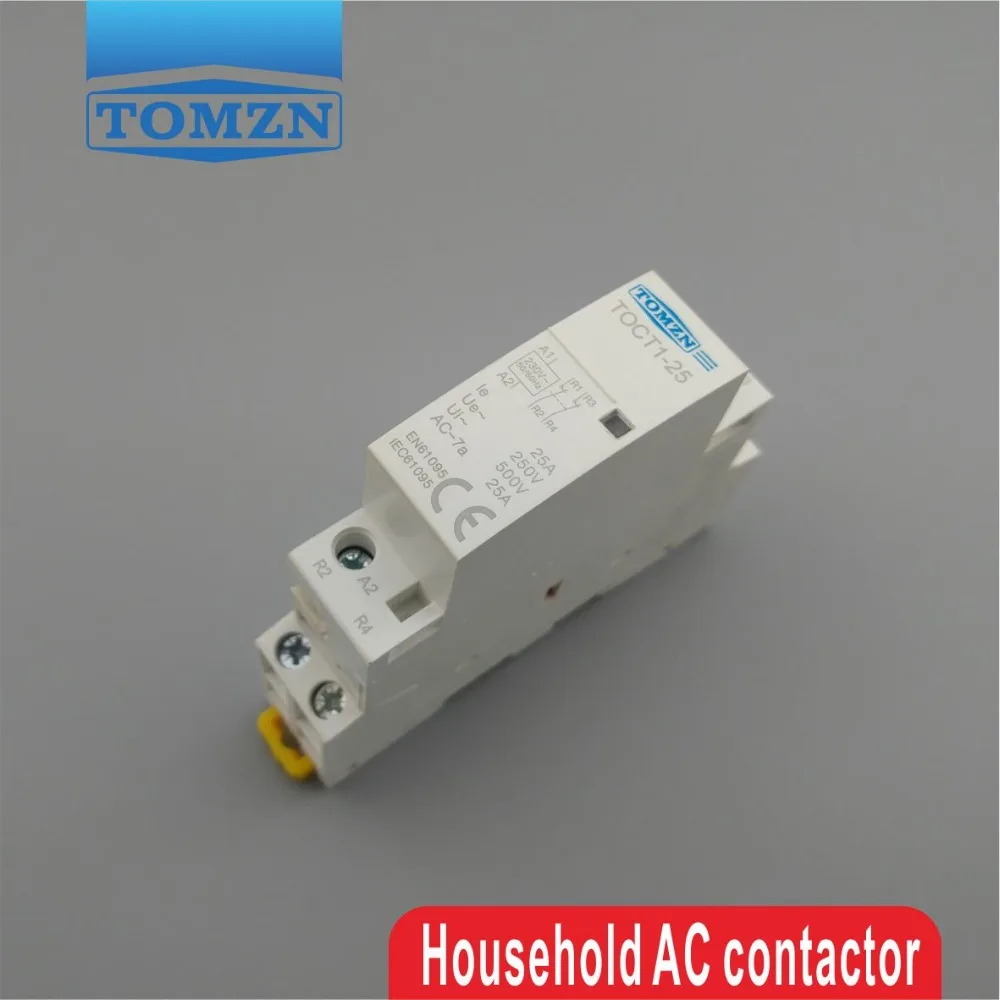 家庭用ACコンタクタ,2個,25a,2nc,220v/230v,50/60hz,モジュラーコンタクタ,2ユニット