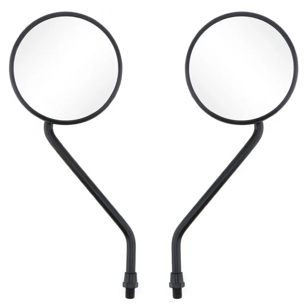 2pcs 10mm Modified Plated Universal Stylish design Motorcycle Rearview Mirror Round Iron Mirror Motorcycle decoration