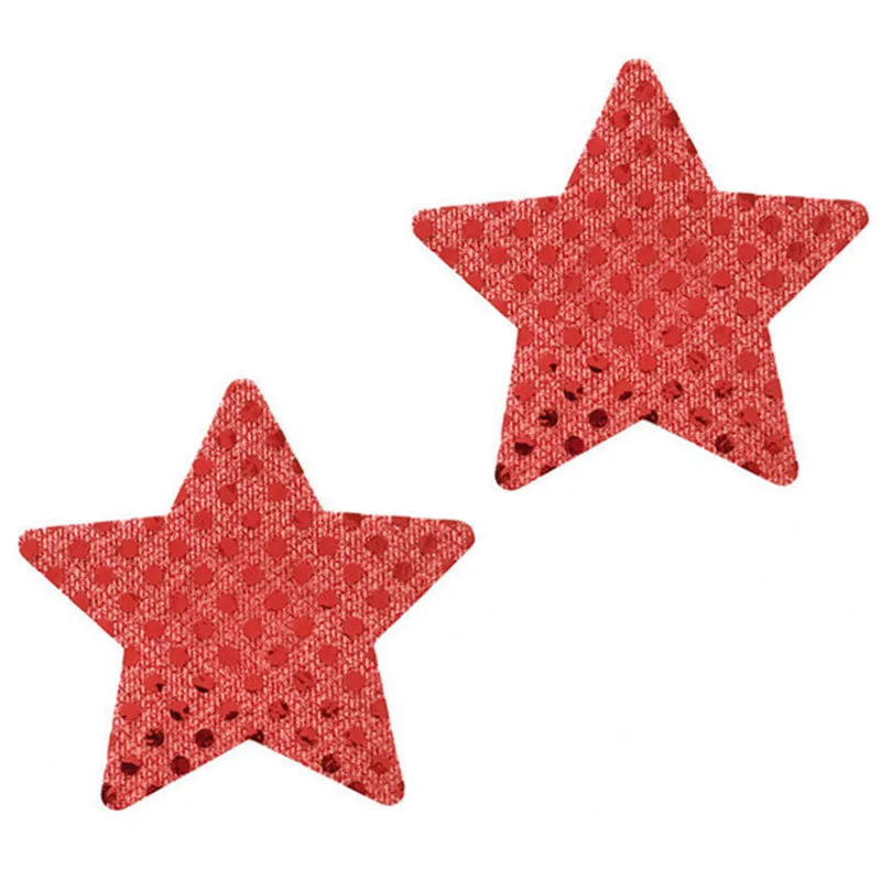 Women Sexy Star Nipple Cover Disposable Pasties Charm Cubre Pezon Self Adhesive Breast Petals Nipple Stickers Sequins Boob Tape