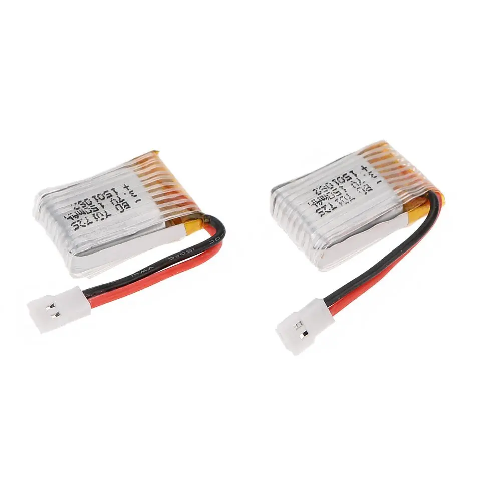 2pcs * EBOYU 3.7V 150mAh Lipo Battery RC Part H8 Mini for RC H8 Mini RC Quadcopter Drone