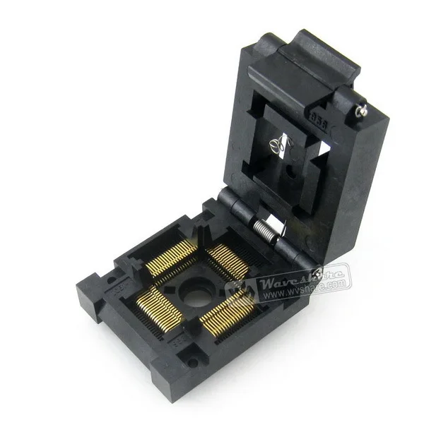 

IC51-0804-956-2 IC51-0804-956 Yamaichi IC Test Socket Programming Adapter 0.65mm Pitch QFP80 TQFP80 FQFP80 PQFP80 package