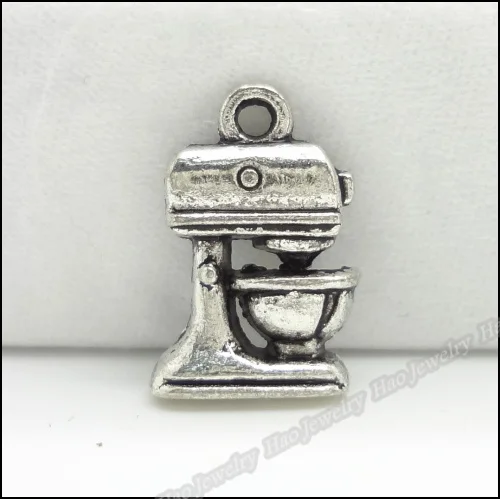 

80 pcs Vintage Charms Cake Machine Pendant Antique silver Fit Bracelets Necklace DIY Metal Jewelry Making