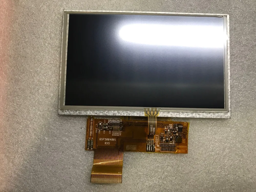 Tela lcd hd de 5 polegadas e tela sensível ao toque 800*480 qsf5004001