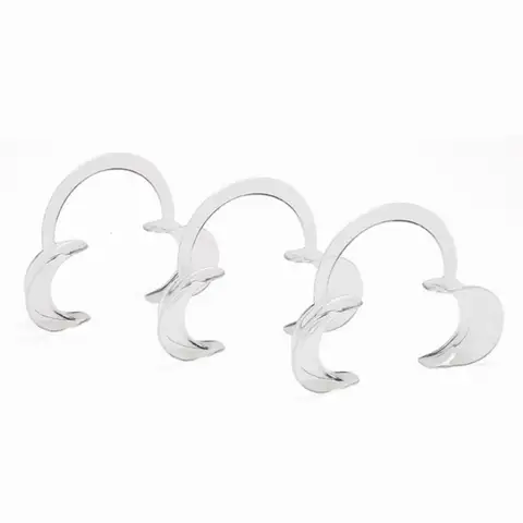 20 pcs C 모양 치과 구강 뺨 견인기 립 입 오프너 투명 블루 3 크기 치아 미백 도구 Best5