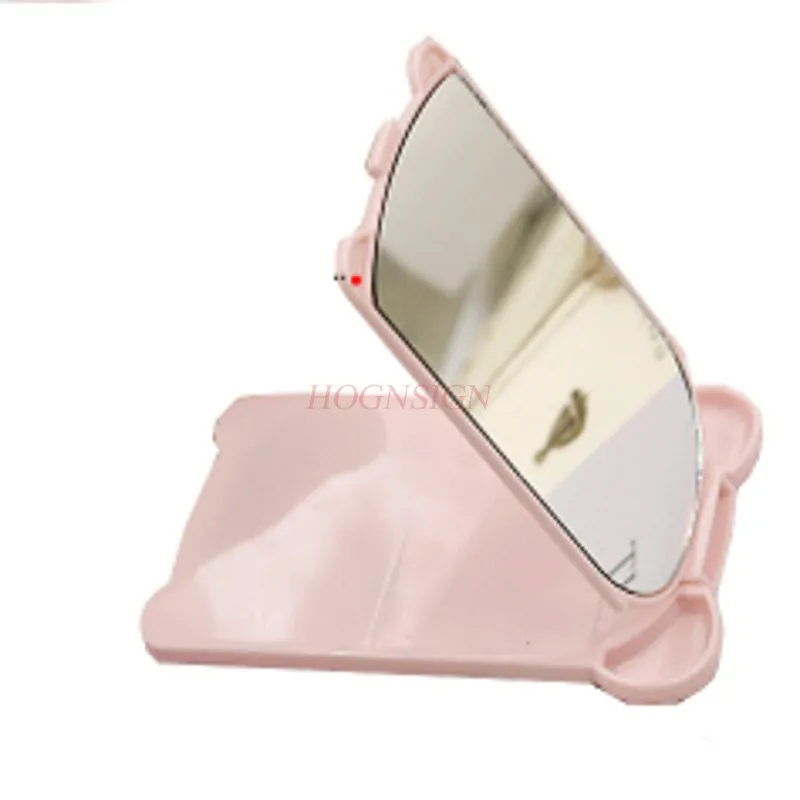 

Folding With Comb Small Mirror Portable Mirror Portable Mini Vanity Cartoon Illustration Plastic Sale
