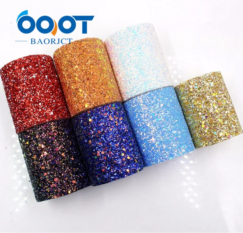 OOOT BAORJCT G-18930-1304,75 mm,2 yards Colorful Flash film Ribbons,Wedding decoration,Garment accessories,DIY handmade material