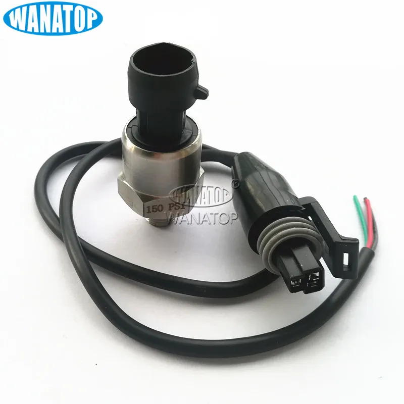 Stainless Steel Hydraulic Sensor Pressure Transmitter Pressure Senosr 150psi 1/8NPT 5V