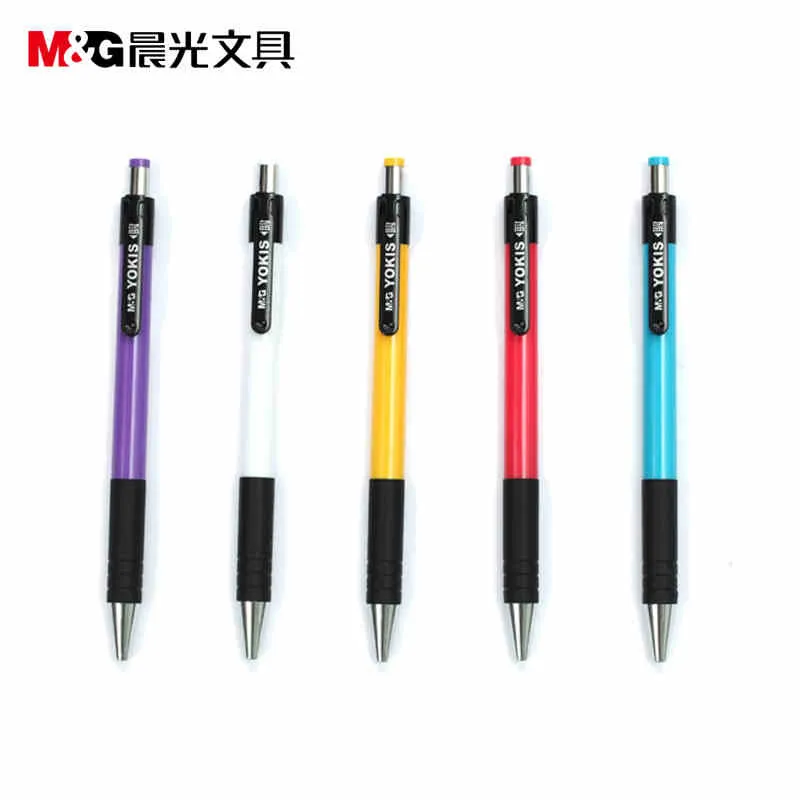 

Free shipping ballpoint pen 0.7mm push type school student office supplies boligrafos black blue red 40 pcs box