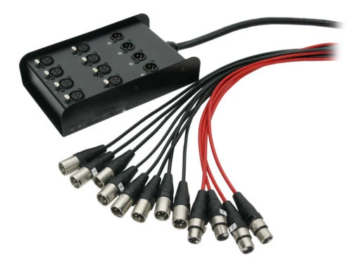 High quality KL Audio 12 Channel 8x4 30\' Pro Drop Extension XLR Snake Cable 12x30