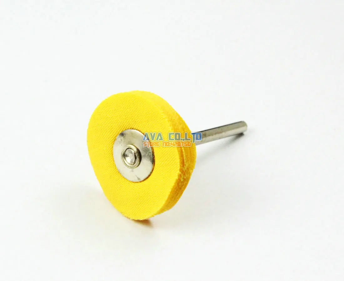 

20 Pieces 25mm Yellow Nylon Cloth Buffing Polishing Wheel