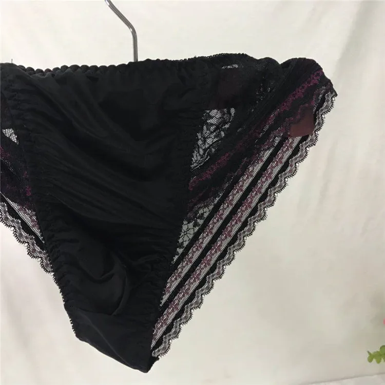 Sexy Men Lace THONG TBACK Bikini Briefs Underwear Sissy Pouch Panties Penis Pouch Panties M L XL XXL  sissy gay jockstrap