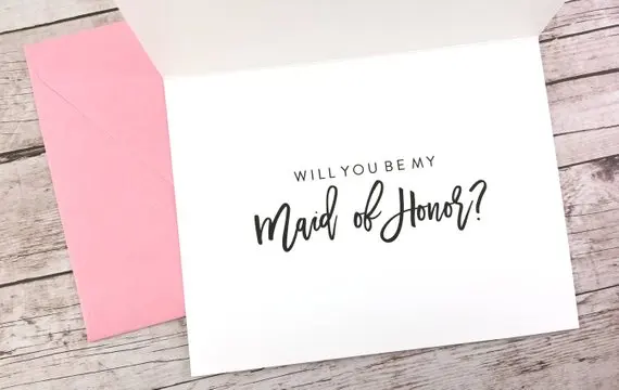 Personalize Pop the Champagne I'm Changing My Last Name Will You Be My Bridesmaid, Maid of Honor, Bridesman Proposal cards image 3