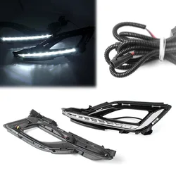 For 2015 2016 Hyundai Sonata LF Car Front LED Fog Day Light  Daytime Running Lamp Day Driving Work Lamp Assembly