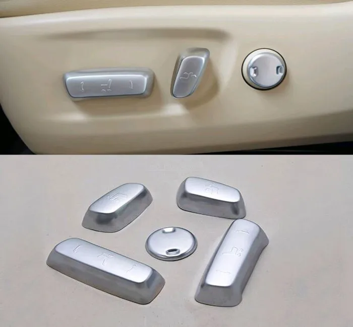 

for Toyota Highlander 2015 5pcs Matt Car seat adjustment button cover trim