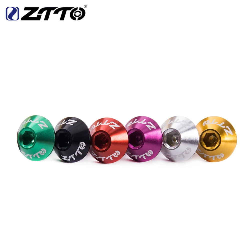 ZTTO Aluminiumlegierung M5x10mm Schraube Schwarz Rot Lila Gold Grün M5 Bolzen Fahrrad Flaschenhalter Ultraleichte Innensechskantschrauben – Detail 2