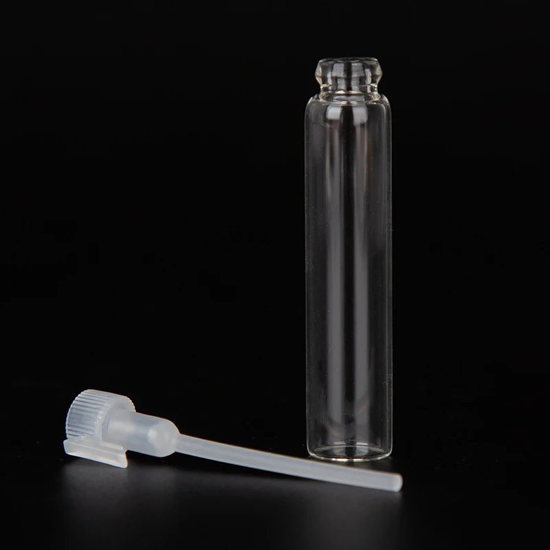 5Pcs 1ML 2ML mini Glass Perfume Vials, Glass Bottle, Parfum Sample Vial, Tester Perfume Tube Bottle with Drop Rod