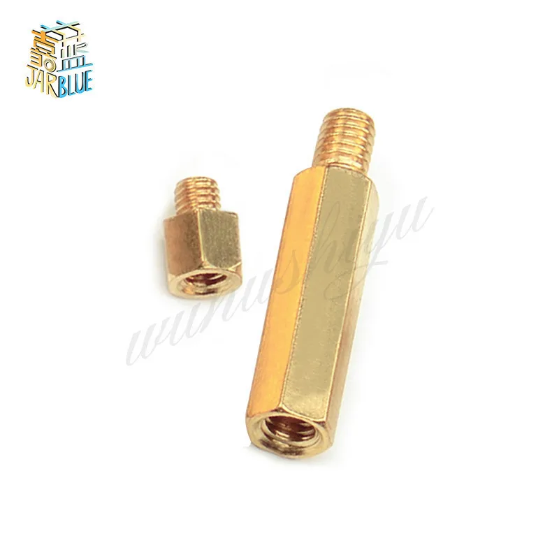 30Pcs M2*L+3mm M2.5/M3*L+6mm Hex head Brass Spacing Screws Threaded Pillar PCB Computer PC Motherboard StandOff Spacer