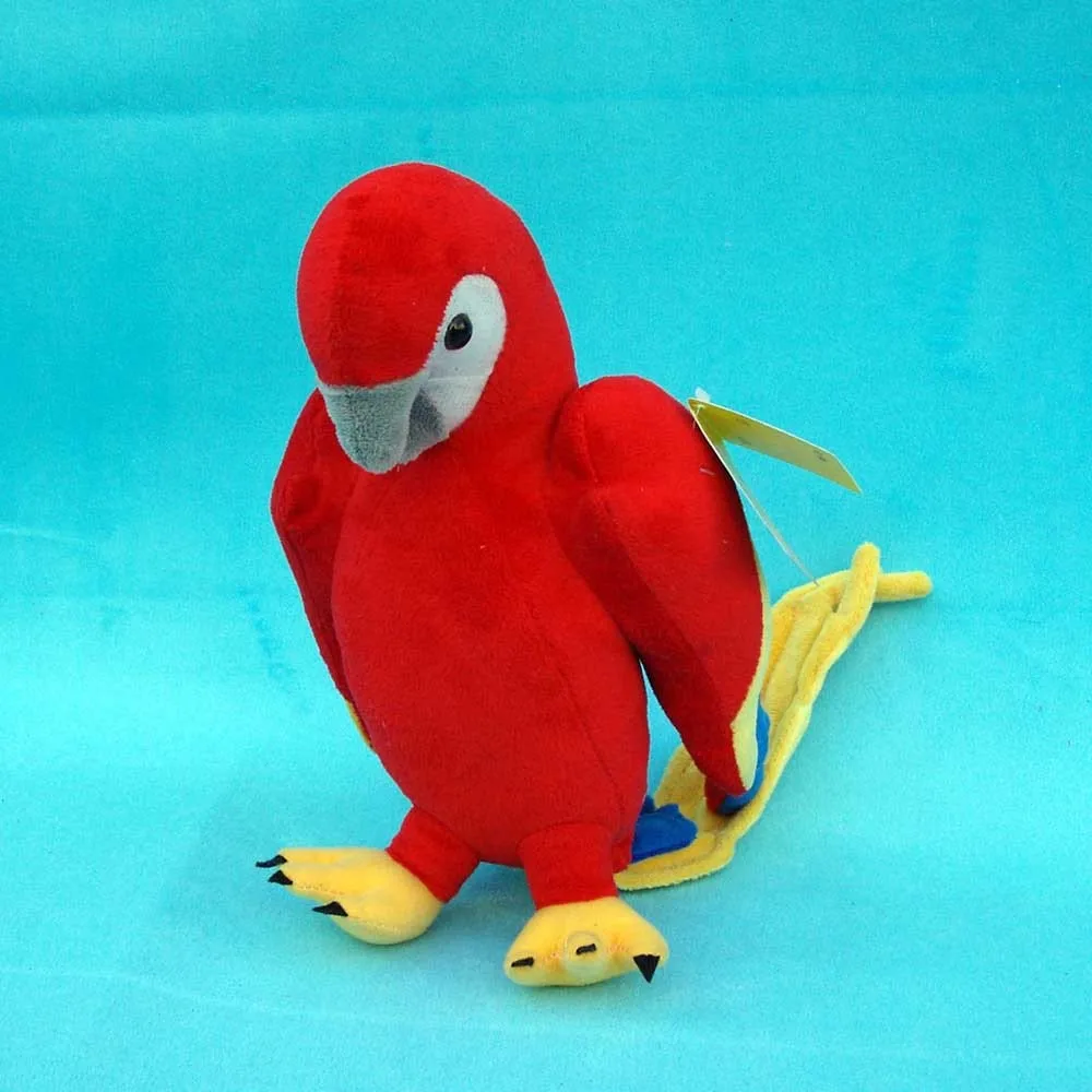 

new lovely parrot toy plush cute red macaw toy cuteparrot toy gift about 26cm