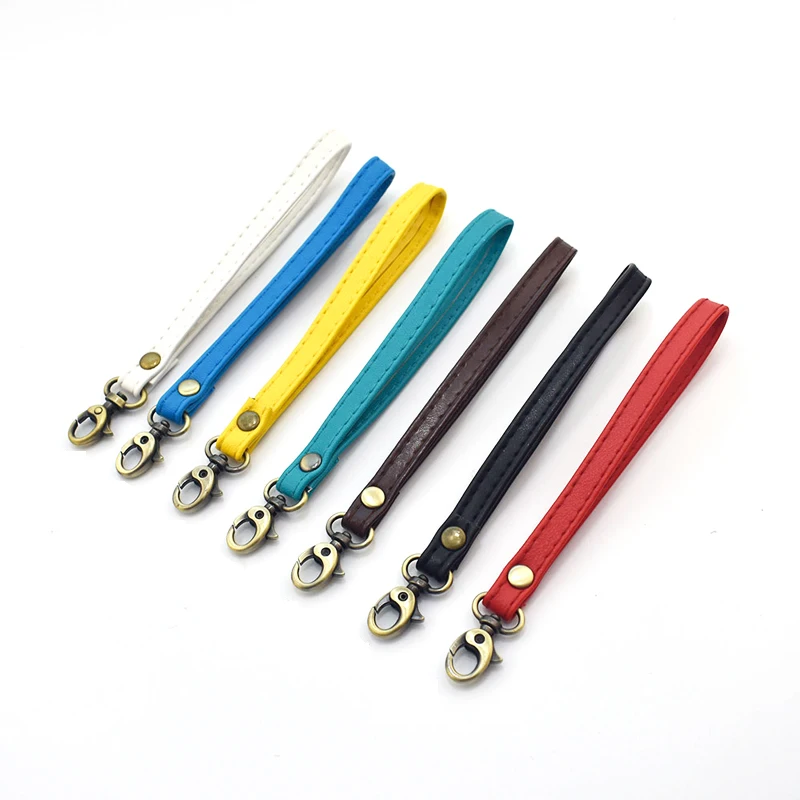 10PCS/Lot PU Leather Wrist Strap Replacement Clutch Wristlet Purse Straps Pouch Handbag Portable Handles Belt Accessories KZ0356