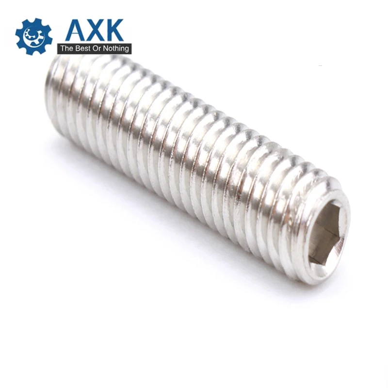 Socket Set Screw Stainless Steel 100pcs/lot M4 M5 M6 Hex Din916 Stainlness High Quality Service Electrical With Cup Point