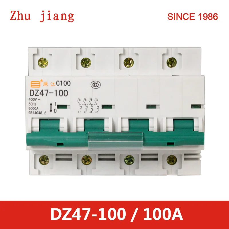 Disjoncteur miniature DZ47-3P 100A