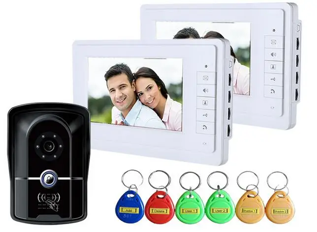 Yobang Beveiliging 7 ''Lcd Deur Video Intercom Systeem Video Deur Telefoon Camera Bewakingssysteem Id Kaart Toegangscontrole