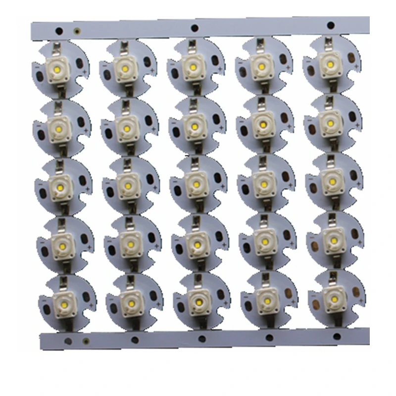 50PCS OSSR Gold Dragon 1W 3W  High Power LED Chip Diode Pure White 5000K Green 520nm with 16mm pcb Heatsink for DIY/Bulb