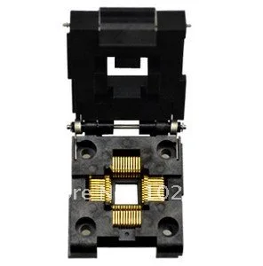 100% NEW  IC51-0444 QFP44 TQFP44 IC Test Socket / Programmer Adapter / Burn-in Socket  (IC51-0444-467)