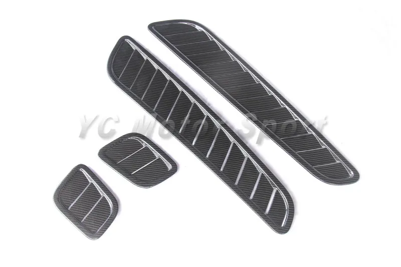 Car Accessories Dry Carbon Fiber OEM Style Hood Vent 4pcs Fit For 2006-2015 Aston Martin V12 Vantage Hood Vents Car-styling