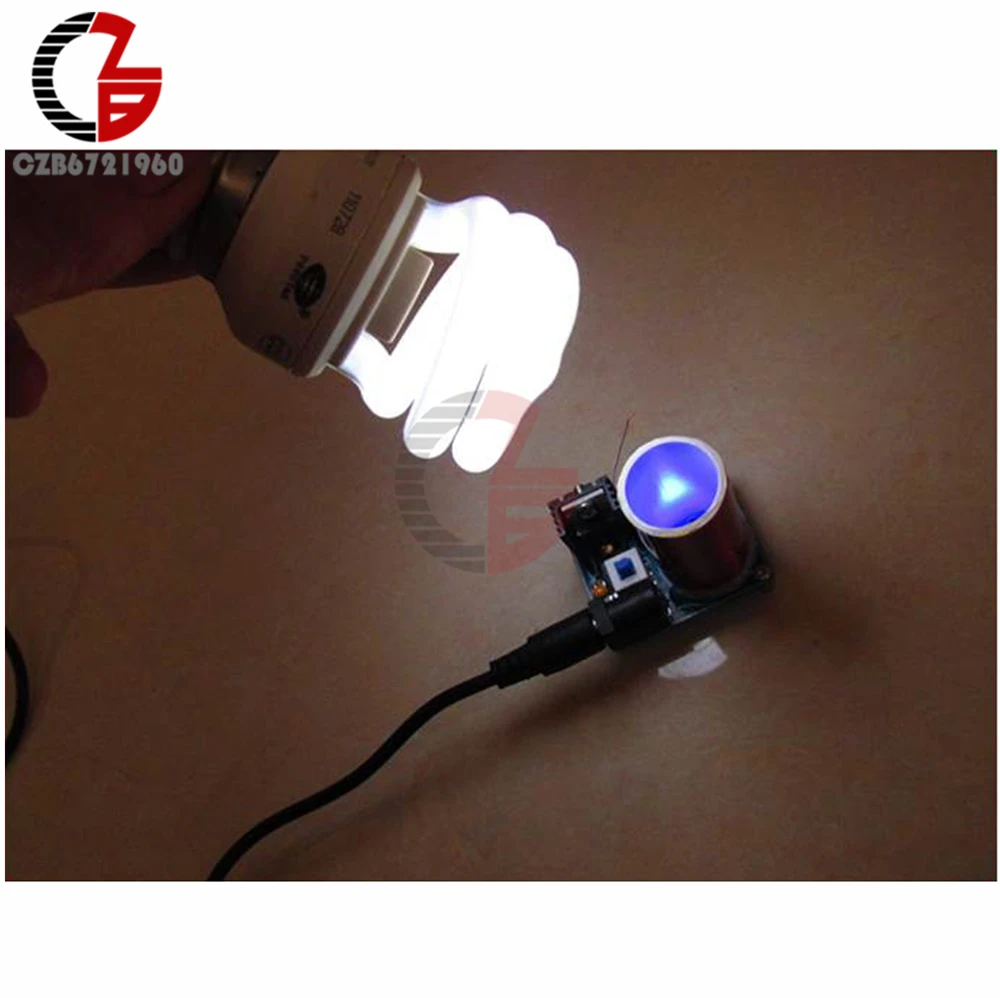 BD243 9V 12V Mini Tesla Coil Arc Ignition Lighter Plasmas Wireless Transmistter DIY Kits for LED Light Speaker Smart Electronics