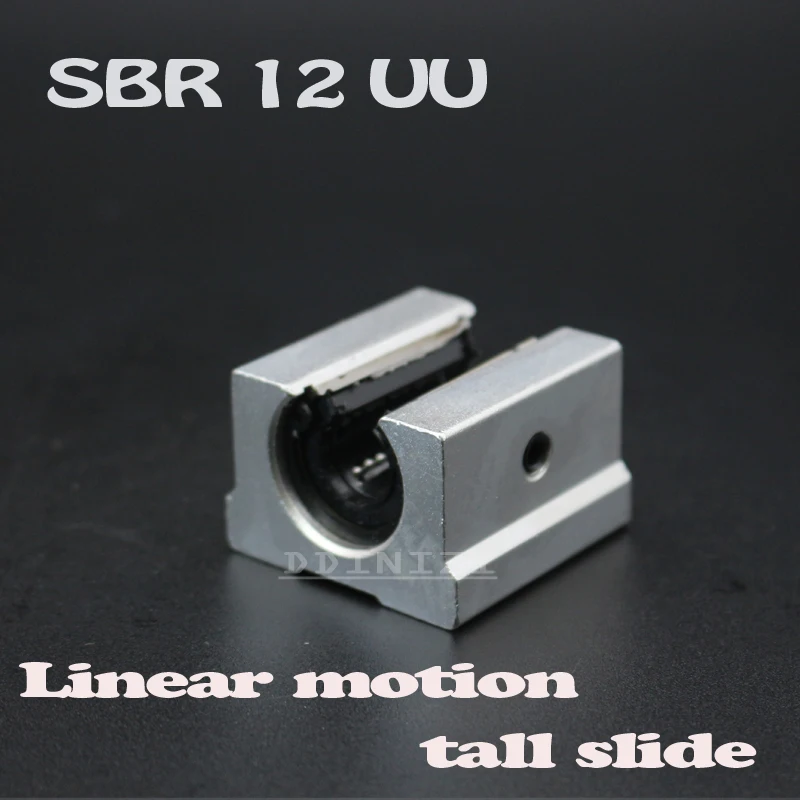 2pcs/lot SBR12UU 12mm Linear Ball Bearing Block Linear Rail CNC Router SBR12 12mm Linear Guide Free Shipping
