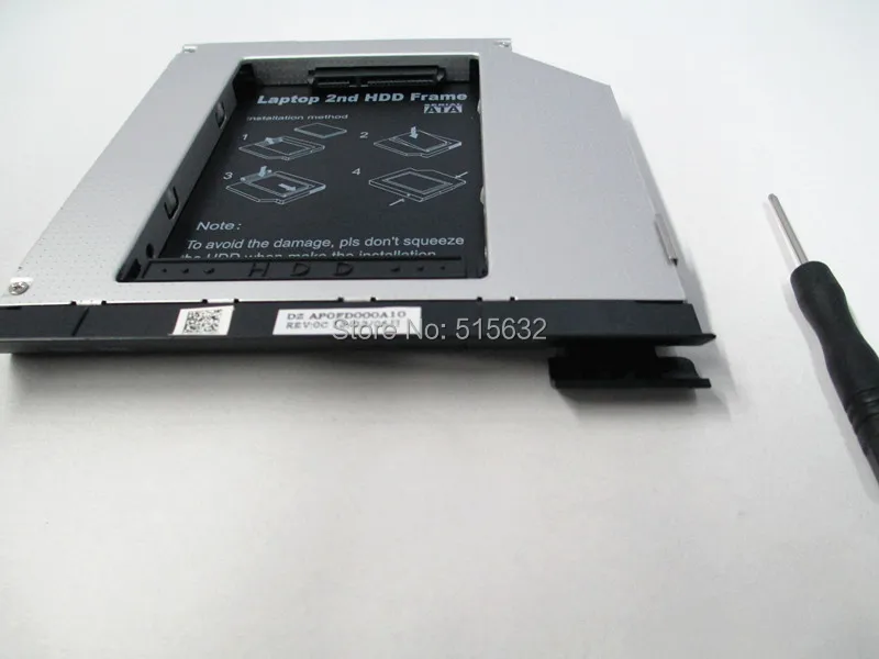 

with ejector 2ND HDD SSD HARD DRIVE caddy for dell Latitude E6440 E6540 M2800